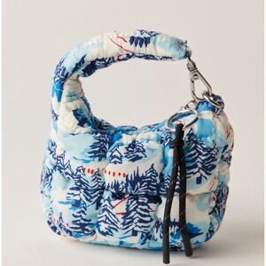 FP Movement by Free People Printed Quilted Micro Pouch new alpine mini bag blue